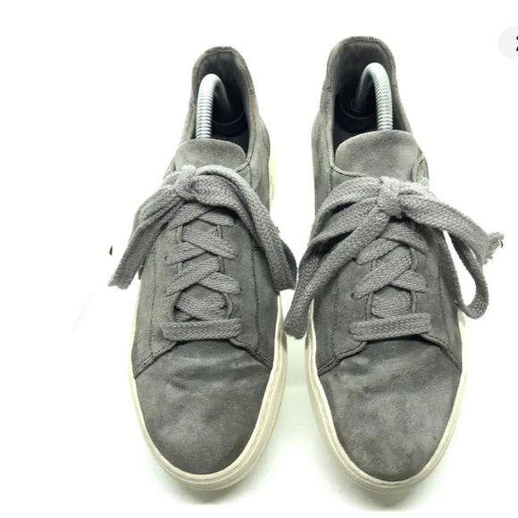 Helmut Lang Sneakers Women’s Gray Suede Margom Sole Made in Italy US 9.5 EU 40.5 - Picture 2 of 10